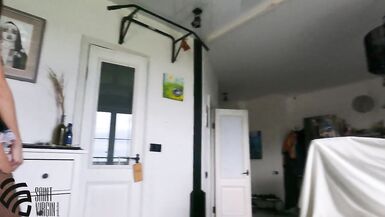 The Cleaning Lady Seduces the Landlord, Sucks his Dick, Fucks him from the Top - 3 image