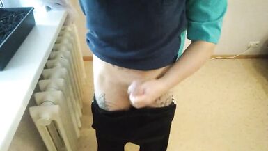 the nurse jerks off my cock and ends up in a jar for tests - 12 image