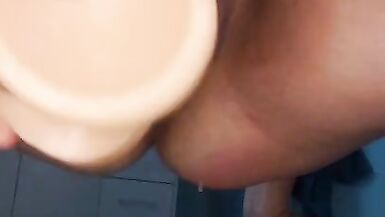 Hotwife Multiple Squirts on Large Dildo - 8 image