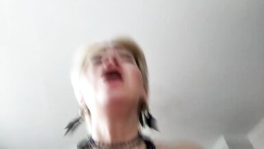 My mature busty slut wife sucks my dick & jumps on my cock!