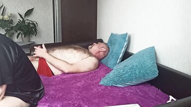 My mature busty slut wife sucks my dick & jumps on my cock! - 8 image