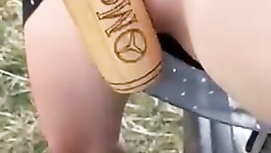 Masturbates in Proud Dressing with a Bat - 11 image