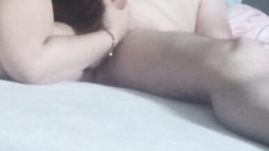 Slutty Wife Suck and Lick her Lover Cock - 4 image