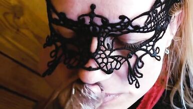 Hot Sweet Cum Flows out from my Mouth - BBC Cum Facial POV