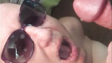 Cumshots on my Face and Tits! - 6 image