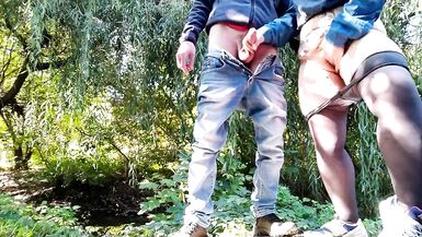 I helped a stranger to cum outdoor - 13 image