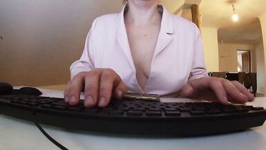 Look at my Boobs while i'm Focused on Work - 2 image