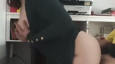 Construction Worker Gets Paid for Work with Sex and Blowjob by PAWG in Office with Cum Shot - 11 image