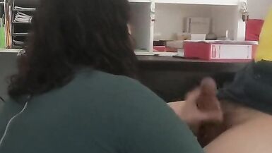 Construction Worker Gets Paid for Work with Sex and Blowjob by PAWG in Office with Cum Shot - 5 image