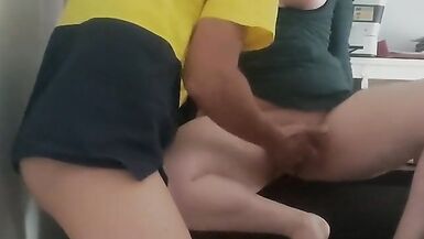 Construction Worker Gets Paid for Work with Sex and Blowjob by PAWG in Office with Cum Shot - 9 image