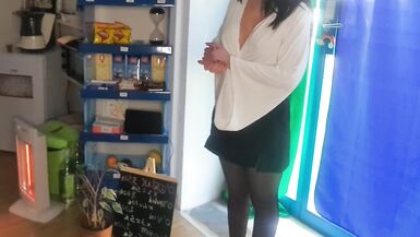 Lisa with Big Tits Show her Boobs for Casting for get new Job. she Play with her Boss in Sexy Style - 3 image