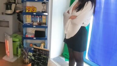 Lisa with Big Tits Show her Boobs for Casting for get new Job. she Play with her Boss in Sexy Style - 5 image