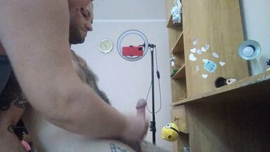 caught me jerking off and helped me cum - 1 image