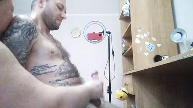 caught me jerking off and helped me cum - 13 image