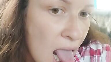 I Turn on my Neighbor who Spies on me Playing with a Dildo - 2 image