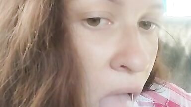 I Turn on my Neighbor who Spies on me Playing with a Dildo - 5 image