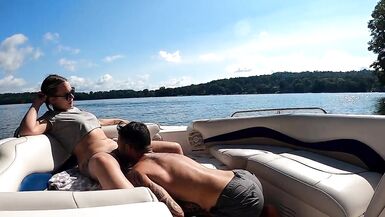 Last few weeks of summer so we had to get in some hot sex on the lake - 2 image