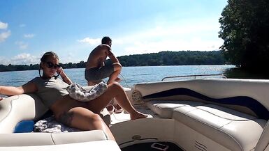 Last few weeks of summer so we had to get in some hot sex on the lake - 3 image