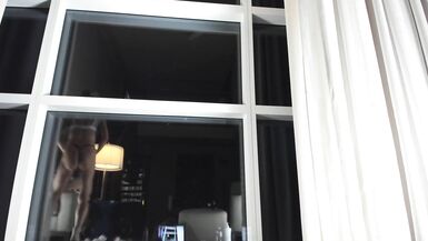 Muscular MILF Panties try on Haul in Front of Window - 12 image