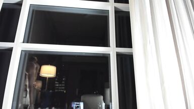 Muscular MILF Panties try on Haul in Front of Window - 5 image