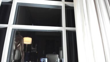Muscular MILF Panties try on Haul in Front of Window - 8 image