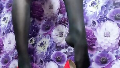 Feet in Stockings and Heels - 2 image