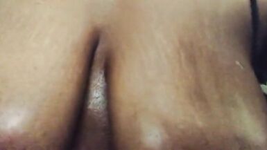 Big Oiled up Ebony Tits - 11 image