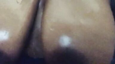 Big Oiled up Ebony Tits - 3 image