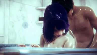 Naruto: Konan - Hot Bath POV Wet Doggystyle Handjob - 1 image