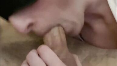 Blindfolded Wife gives Blowjob and then Locks up the Cum - 8 image