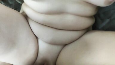Amateur Chubby Cums Riding Dick and Receive Cumshoot on Belly - 10 image