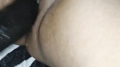 Sexy Mexi Cougar doesn't even Flinch when I Stuff her Meaty Twat with a Humongous Dildo - 14 image