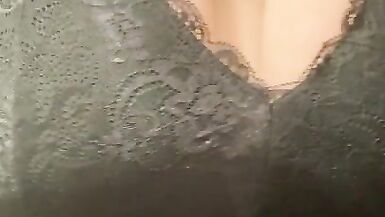 Trying on lingerie waiting for Daddy to get home bbw huge boobs milf - 2 image