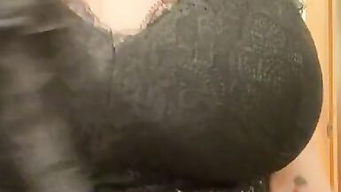 Trying on lingerie waiting for Daddy to get home bbw huge boobs milf - 7 image