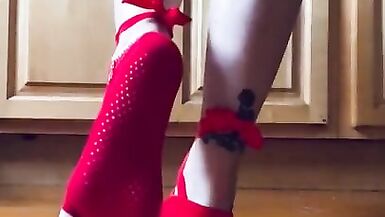 Sexiest toeless yoga sock show - 13 image