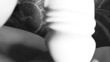 Naughty Wife playing with her wet pussy well husband's away - 10 image